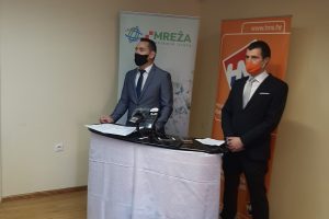 Predstavljen kandidat za gradonačelnika Koprivnice Ivica Suvalj (Mreža) i kandidat za zamjenika gradonačelnika Goran Pakasin (HNS)